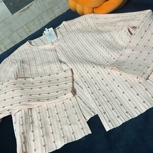 NWT Ted Baker Bits and Bobs Pink Knit Cardigan Sweater Size 4